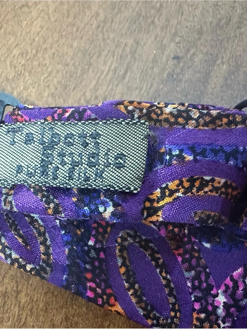 Robert Talbott Purple & Teal Paisley Self-Tie Silk Bow Ties lot of two